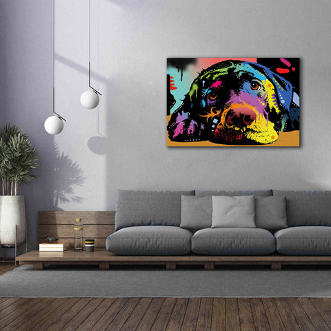 Image of 'Lying Lab' by Dean Russo, Giclee Canvas Wall Art,60x40