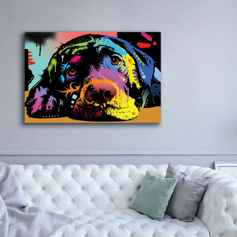 Image of 'Lying Lab' by Dean Russo, Giclee Canvas Wall Art,60x40