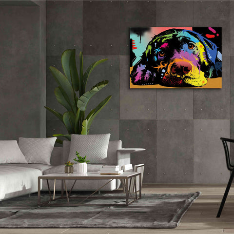 Image of 'Lying Lab' by Dean Russo, Giclee Canvas Wall Art,60x40