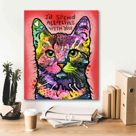 Image of '9 Lives' by Dean Russo, Giclee Canvas Wall Art,20x24