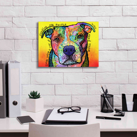 Image of 'Dogs Have A Way' by Dean Russo, Giclee Canvas Wall Art,16x12