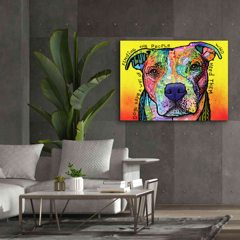 Image of 'Dogs Have A Way' by Dean Russo, Giclee Canvas Wall Art,54x40