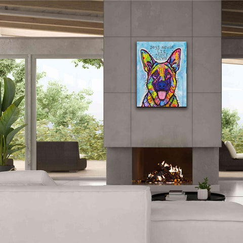 Image of 'Dogs Never Lie' by Dean Russo, Giclee Canvas Wall Art,26x34