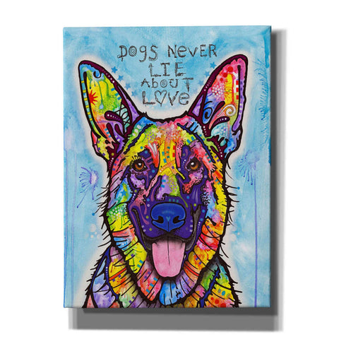 Image of 'Dogs Never Lie' by Dean Russo, Giclee Canvas Wall Art