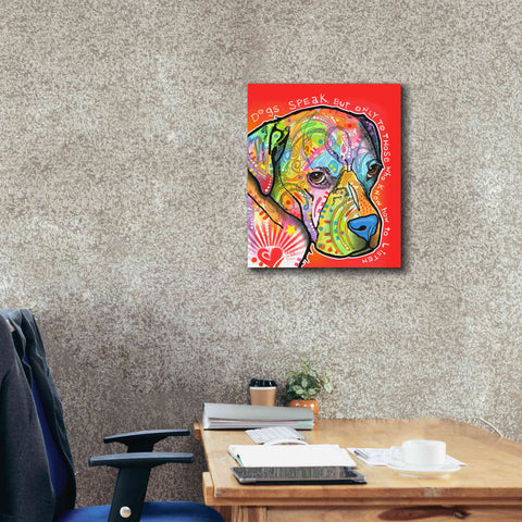 Image of 'Dogs Speak' by Dean Russo, Giclee Canvas Wall Art,20x24