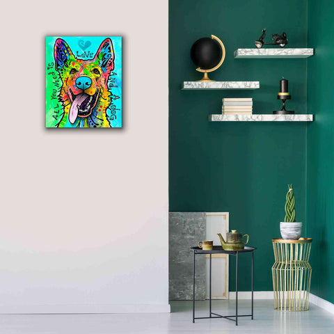 Image of 'Love And A Dog' by Dean Russo, Giclee Canvas Wall Art,20x24