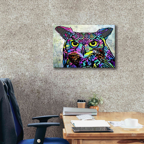Image of 'The Owl' by Dean Russo, Giclee Canvas Wall Art,24x20