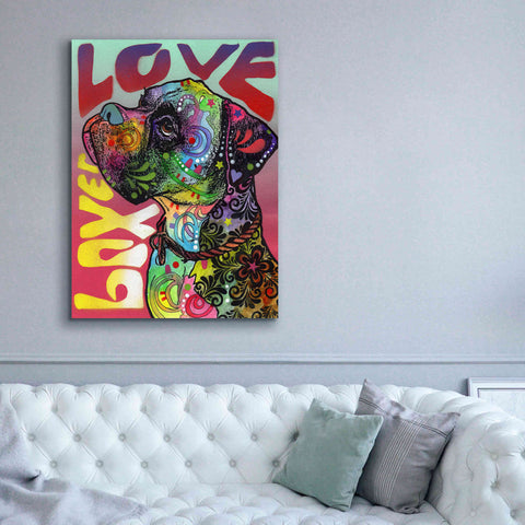 Image of 'Boxer Luv' by Dean Russo, Giclee Canvas Wall Art,40x54