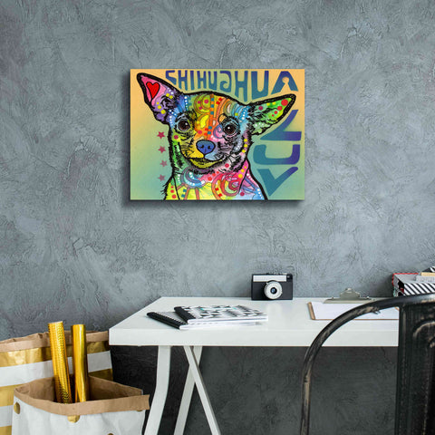Image of 'Chihuahua Luv' by Dean Russo, Giclee Canvas Wall Art,16x12