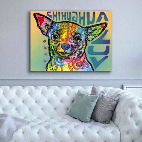 Image of 'Chihuahua Luv' by Dean Russo, Giclee Canvas Wall Art,54x40