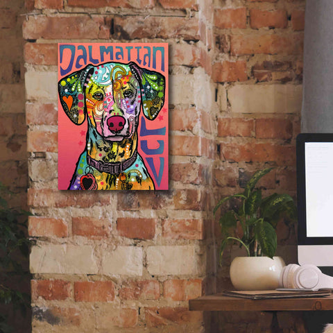 Image of 'Dalmatian Luv' by Dean Russo, Giclee Canvas Wall Art,12x16