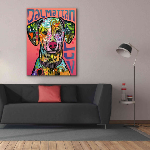 Image of 'Dalmatian Luv' by Dean Russo, Giclee Canvas Wall Art,40x54