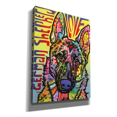 Image of 'German Shepherd Luv' by Dean Russo, Giclee Canvas Wall Art