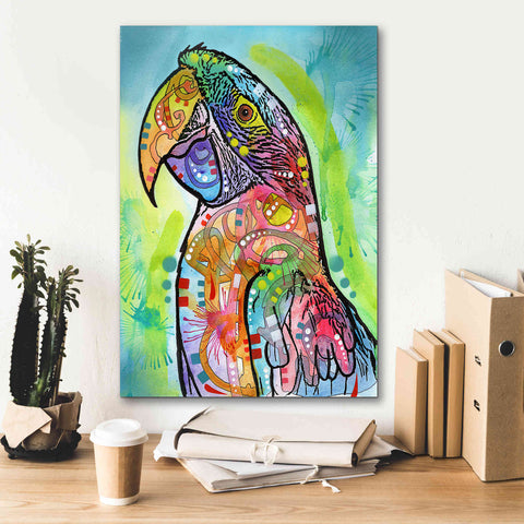 Image of 'Macaw' by Dean Russo, Giclee Canvas Wall Art,18x26