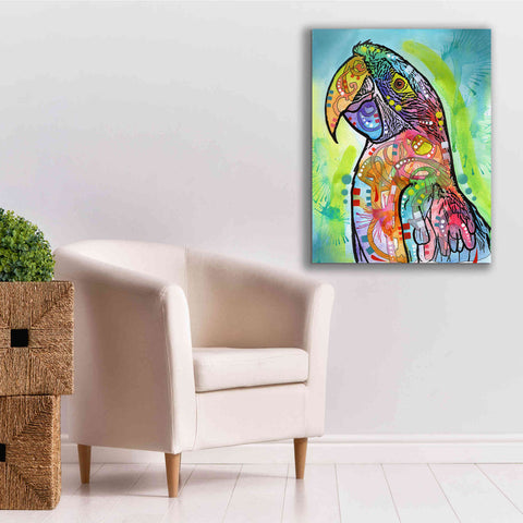Image of 'Macaw' by Dean Russo, Giclee Canvas Wall Art,26x34