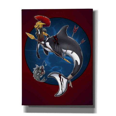 Image of 'Warrior Mermaid' by Avery Multer, Canvas Wall Art