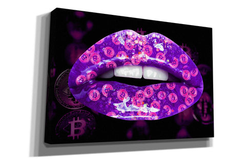 Image of 'Bitcoin Milkshake Amethyst' by Canvas Wall Art