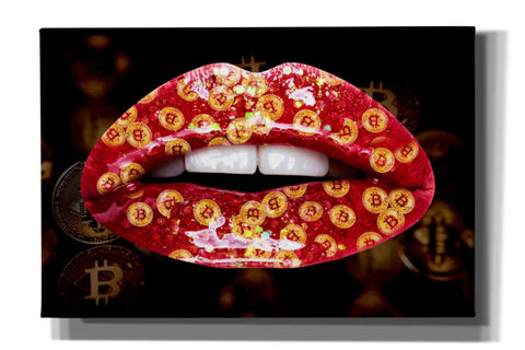 Image of 'Bitcoin Milkshake Ruby' by Canvas Wall Art