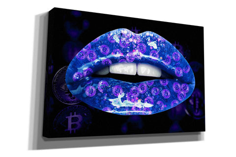 Image of 'Bitcoin Milkshake Sapphire' by Canvas Wall Art