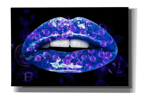 Image of 'Bitcoin Milkshake Sapphire' by Canvas Wall Art
