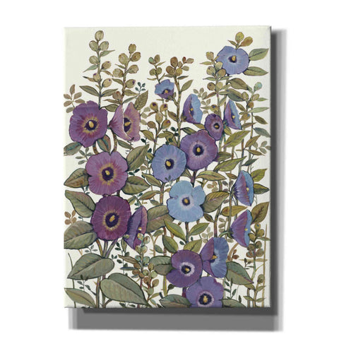 Image of 'Hollyhocks in Bloom I' by Tim O'Toole, Canvas Wall Art
