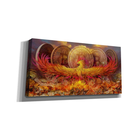 Image of 'Bitcoin New Age Nine' by Steve Hunziker, Canvas Wall Art