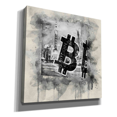 Image of 'Bitcoin Block' by Surma and Guillen, Canvas Wall Art