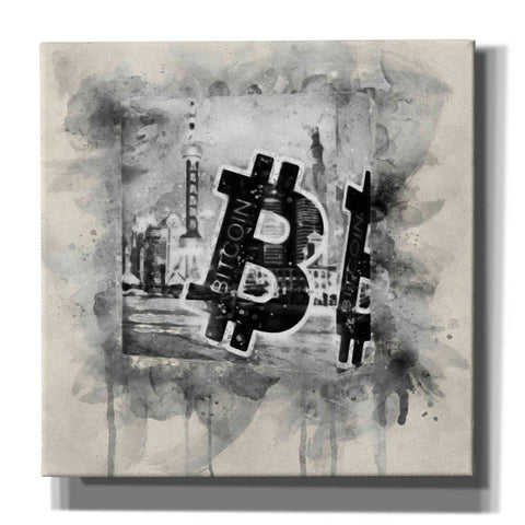Image of 'Bitcoin Block' by Surma and Guillen, Canvas Wall Art