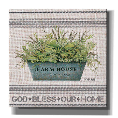 Image of 'Galvanized Farmhouse God Bless' by Cindy Jacobs, Canvas Wall Art