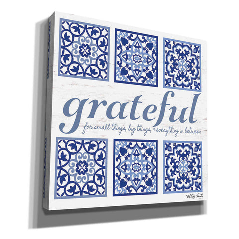 Image of 'Grateful Tile' by Cindy Jacobs, Canvas Wall Art