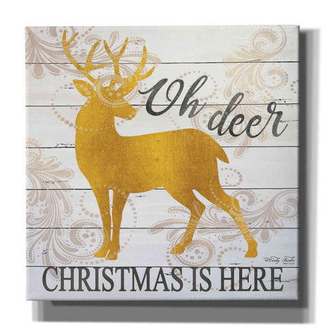 Image of 'Oh Deer Christmas is Here' by Cindy Jacobs, Canvas Wall Art