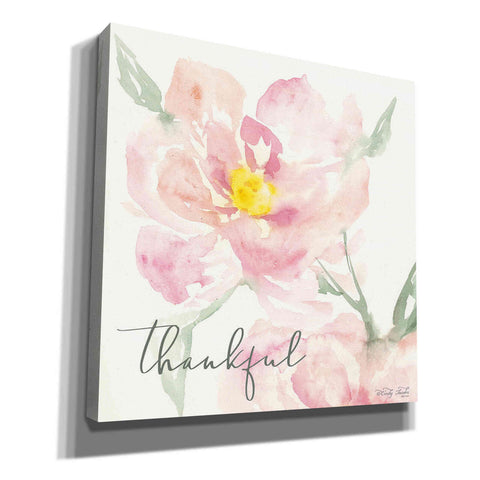 Image of 'Floral Thankful' by Cindy Jacobs, Canvas Wall Art