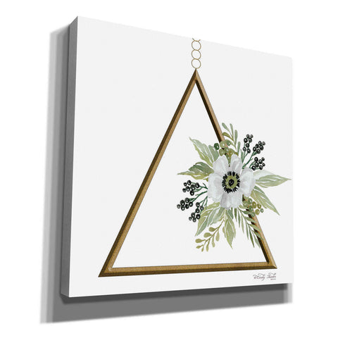 Image of 'Geometric Triangle Muted Floral II' by Cindy Jacobs, Canvas Wall Art