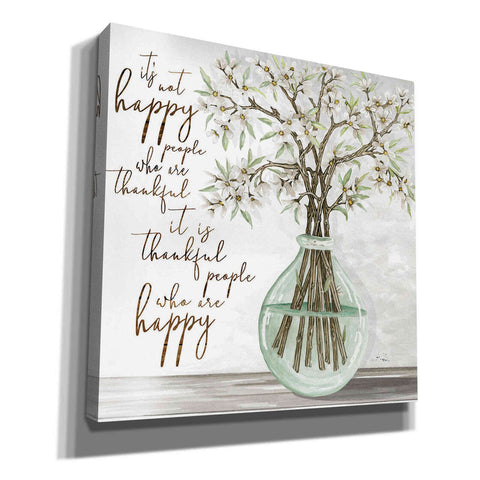 Image of 'Thankful People Flower Vase' by Cindy Jacobs, Canvas Wall Art