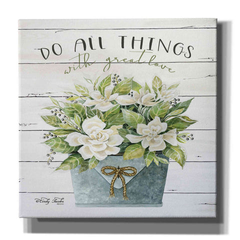 Image of 'Do All Things with Great Love' by Cindy Jacobs, Canvas Wall Art