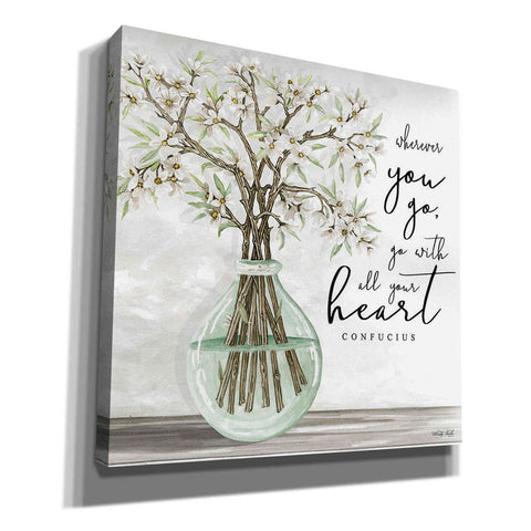 Image of 'Go With All Your Heart' by Cindy Jacobs, Canvas Wall Art