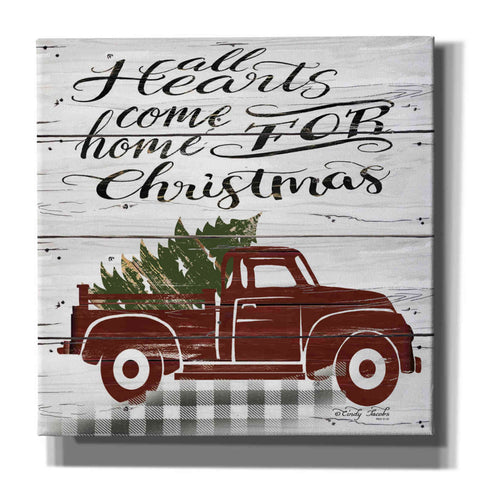 Image of 'All Hearts Red Truck' by Cindy Jacobs, Canvas Wall Art