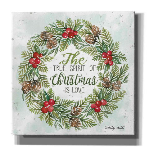 Image of 'True Spirit Wreath' by Cindy Jacobs, Canvas Wall Art