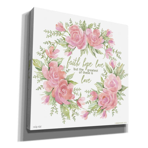 Image of 'Faith Hope Love' by Cindy Jacobs, Canvas Wall Art