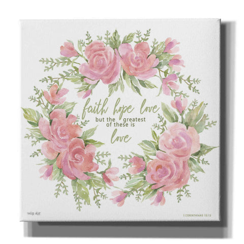 Image of 'Faith Hope Love' by Cindy Jacobs, Canvas Wall Art