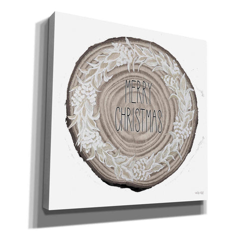 Image of 'Woodland Merry Christmas Wreath' by Cindy Jacobs, Canvas Wall Art