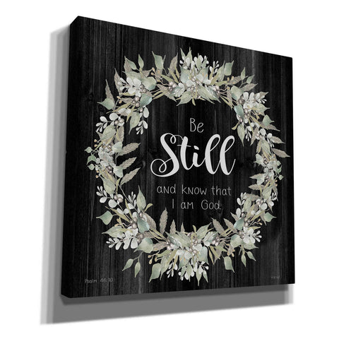 Image of 'Be Still and Know Wreath' by Cindy Jacobs, Canvas Wall Art