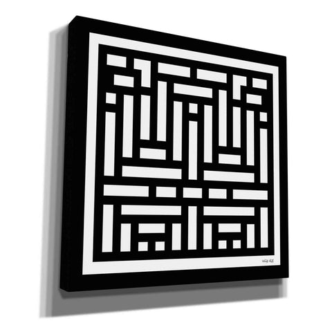 Image of 'Black & White Geo II' by Cindy Jacobs, Canvas Wall Art