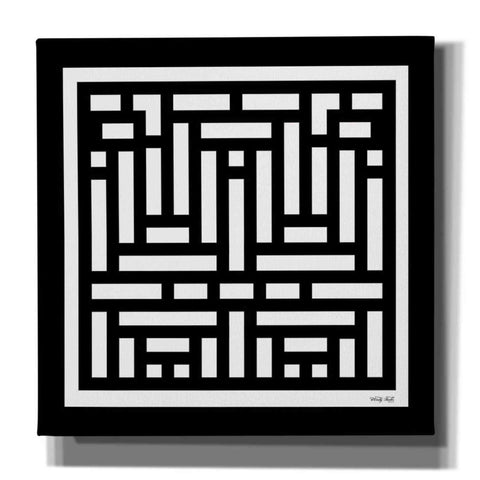 Image of 'Black & White Geo II' by Cindy Jacobs, Canvas Wall Art
