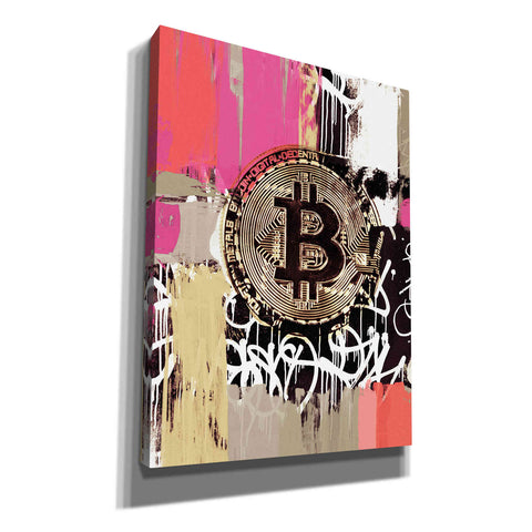 Image of 'Cryptocurrency Bitcoin Graffiti 2-8' by Irena Orlov, Canvas Wall Art