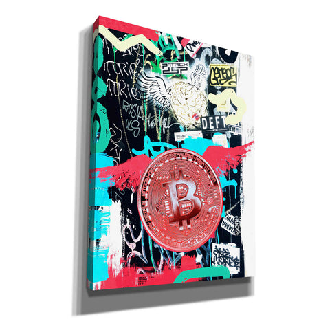 Image of 'Bitcoin Street Art 2' by Irena Orlov, Canvas Wall Art