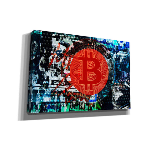 Image of 'Bitcoin Graffiti 1' by Irena Orlov, Canvas Wall Art