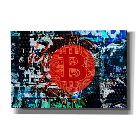 Image of 'Bitcoin Graffiti 1' by Irena Orlov, Canvas Wall Art