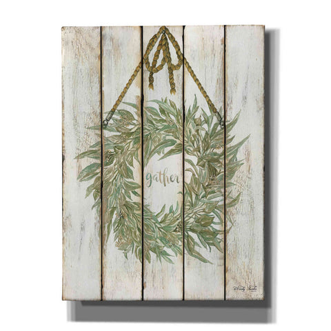 Image of 'Gather Wreath on Wood Panels' by Cindy Jacobs, Canvas Wall Art