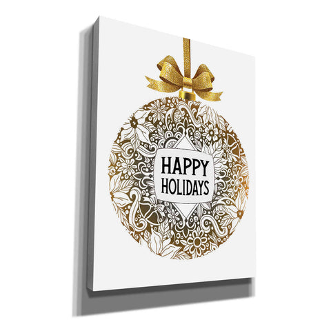 Image of 'Happy Holidays Ornament' by Cindy Jacobs, Canvas Wall Art